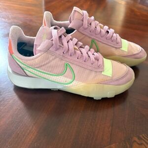 Nike‎ Waffle Racer 2X Womens 8 Arctic Pink Green CK6647-601